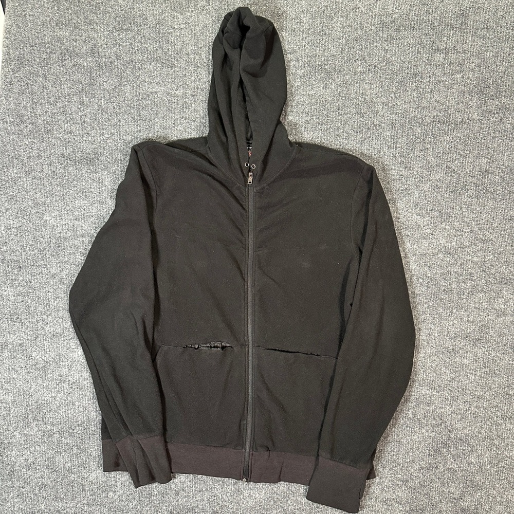 SCOTTEVEST TEC The Hoodie Black Travel Fleece Full Zip Men's Size Large